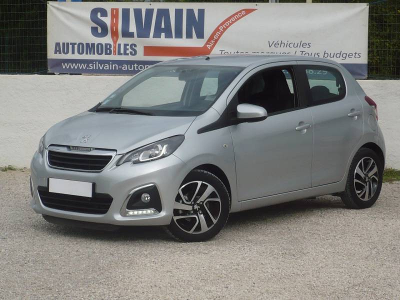 PEUGEOT 108 ESSENCE 82 CV  ALLURE FAIBLE KMS OCCASION A VENDRE A AIX EN PROVENCE 