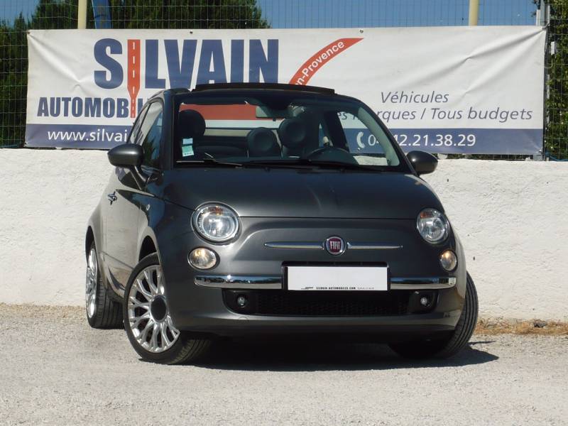 FIAT 500 CABRIOLET 1.2L LOUNGE OCCASION PAS CHERE A VENDRE A AIX EN PROVENCE 