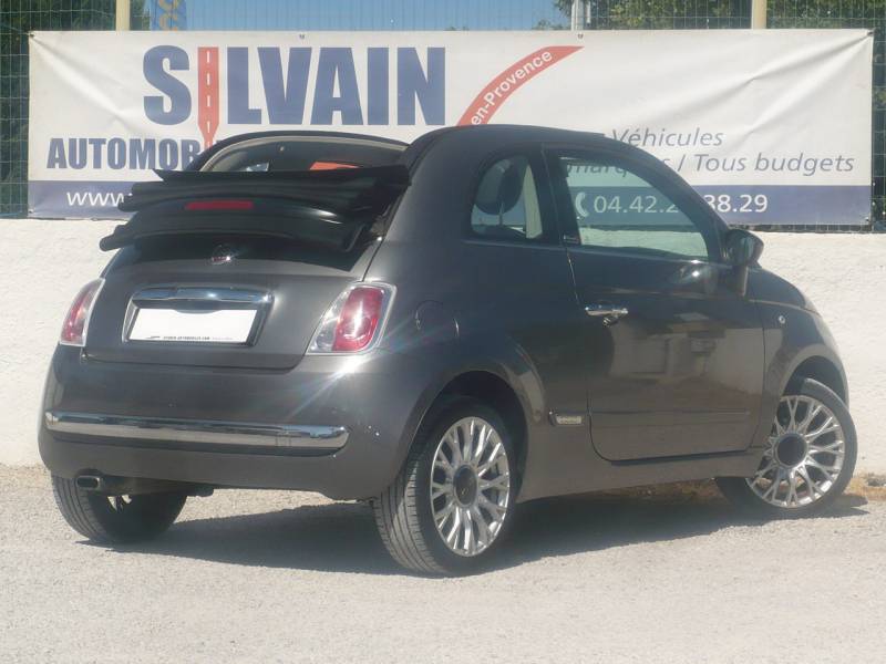 FIAT 500 CABRIOLET 1.2L LOUNGE OCCASION PAS CHERE A VENDRE A SAINT MAXIMIN LA SAINTE BAUME